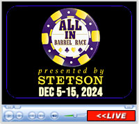 All In Barrel Race, The Orleans, Las Vegas, NV - December 5-15, 2024