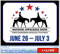 2025 National Appaloosa Show, Oklahoma City Fairgrounds, Oklahoma City, OK - June 26 - July 3, 2025