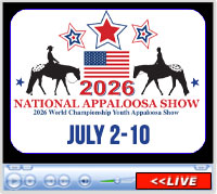 2026 National Appaloosa Show, Extraco Events Center, Waco, Texas - July 2-10, 2026