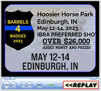 Barrels 4 Badges, Hoosier Horse Park, Edinburgh, IN - May 12-14, 2023