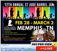 Barrel Jam 2025 for St Jude Children's Research Hospital, Agricenter ShowPlace Arena, Memphis, TN - February 28 - March 2, 2025