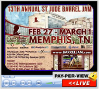 13th Annual St Jude Barrel Jam, Agricenter Show Place Arena, Cordova, TN - February 27 - March 1, 2026