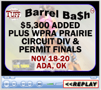 Barrel Bash™ plus WPRA Prairie Circuit Div & Permit Finals, Victory Farms Arena, Ada, OK - Nov 18-20, 2016
