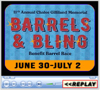 11th Annual Chalee Gilliland Barrels and Bling Benefit Barrel Race, C Bar C Expo Center, Cloverdale, IN - Jun 30-Jul 2, 2023