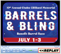 Chalee Gilliland Memorial Barrels and Bling, C Bar C Expo, Cloverdale, IN - July 1-3, 2022