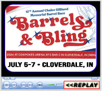 Chalee Gilliland Memorial Barrels and Bling, Cowpokes Arena at C Bar C, Cloverdale, IN - July 5-7, 2024