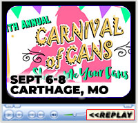 12th Annual Carnival of Cans, Lucky J Arena, Carthage, MO - September 6-8, 2024