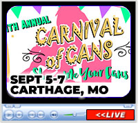 Carnival of Cans, Lucky J Steakhouse and Arena, Carthage, MO - September 5-7, 2025