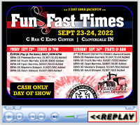 Fun and Fast Times 2-Day IBRA Jackpot, C Bar C Expo Center, Cloverdale, IN - September 23-24, 2022