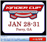 Kinder Cup Barrel Racing Championship, Georgia National Fairgrounds, Perry, GA - January 28-31, 2026