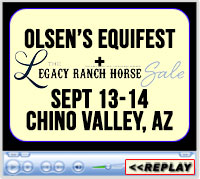 Arizona Equifest and Legacy Ranch Horse Sale, Olsens Arena, Chino Valley, Arizona - September 13-14, 2024