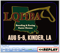 LQHBA Yearling Horse Sale, Coushatta Casino Resort, Kinder, LA - Aug 5-6, 2022