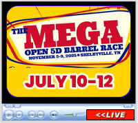 The Mega Barrel Race, Agricenter Showplace Arena, Cordova, TN - July 10-12, 2026