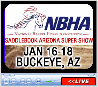 NBHA SaddleBook Arizona Super Show, Buckeye Equestrian Center, Buckeye, AZ - January 16-18, 2026