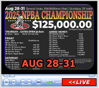 NPBA Championships, Garwood Arena, Columbiana, OH - August 28-31, 2025