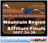 NRHA Mountain Region Affiliate Finals, Sept 24-28, 2014, Denver, CO