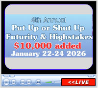 Put Up or Shut Up Futurity & Highstakes, Southeastern Arena, Unadilla, GA - January 23-24, 2026