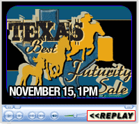 Texas Best Futurity Sale, Waco, TX, November 15, 2014