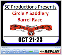 SC Productions Ritchie Circle Y Saddlery Barrel Race, Double F Arena, Hinckley, MN - October 21-23, 2022