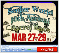 Senior World Championship Barrel Race, Four States Fairgrounds, Texarkana, Arkansas - March 27-30, 2025