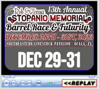 13th Annual Rob & Teresa Stopanio Open 4D and Futurity, Southeastern Livestock Pavilion, Ocala, FL - Dec 29-31, 2023