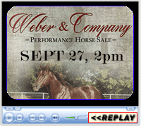 Weber Company Performance Horse Sale, Valentine, NE - Sept 27, 2015